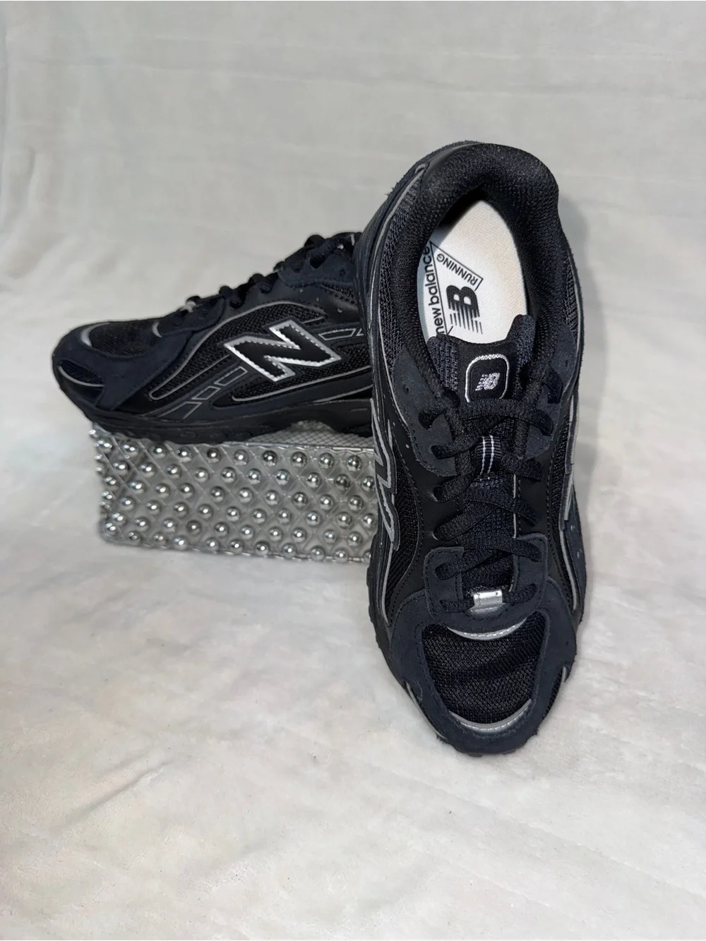 New Balance 204L Lace Black Grey Sz 5.5Y/7W G204L2PR 🖤✨